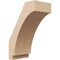 Ekena Millwork 5-inch W x 8-inch D x 12-inch H Imperial Rough Cedar Woodgrain TimberThane Knee Brace, Primed BRCUR05X08X12IMPRCPR - alternate 1